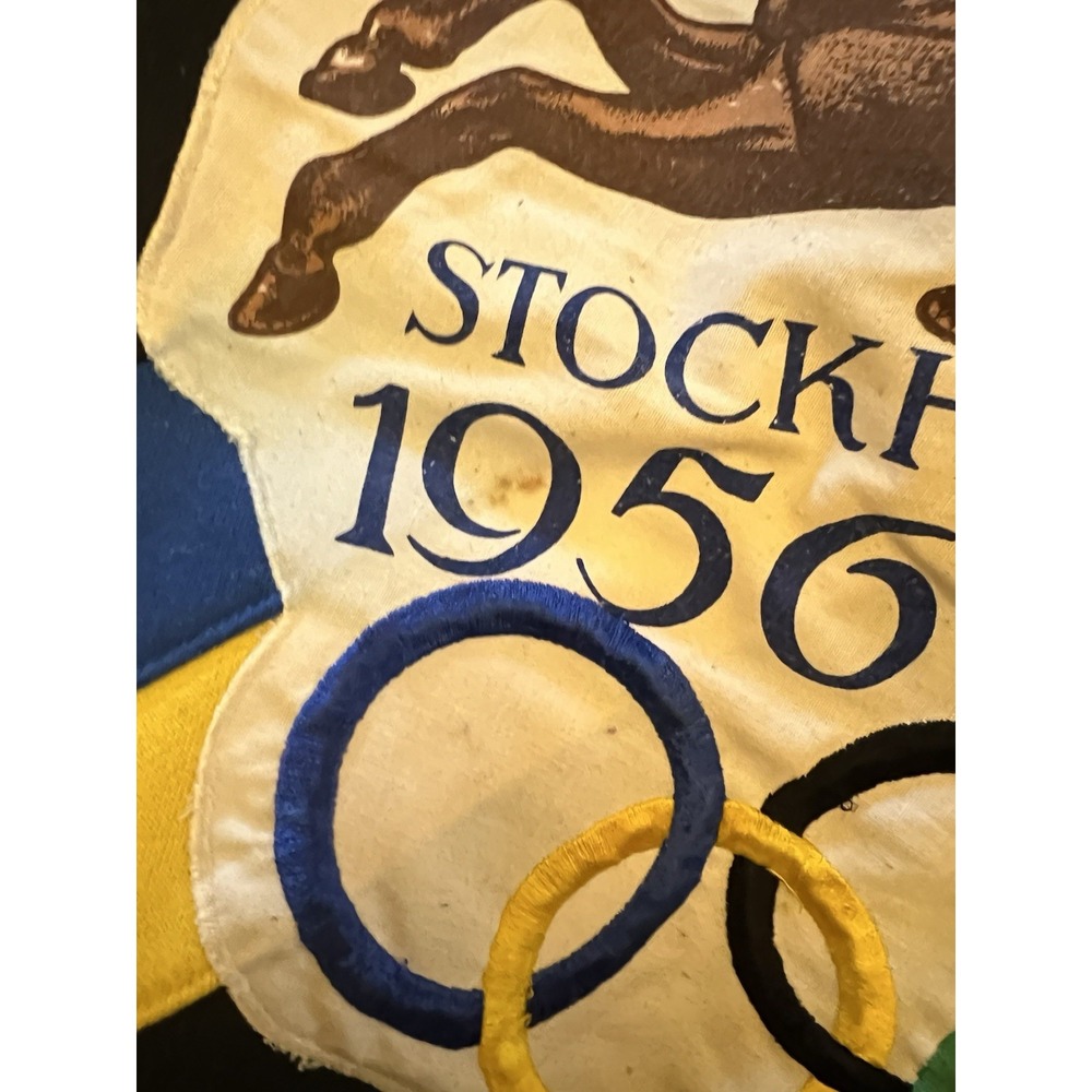 Vintage 80's Adidas Sweatshirt Men medium  1956 Stockholm Helsinki Olympics Crew - Picture 6 of 7
